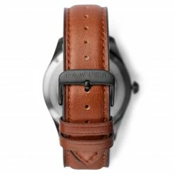 Discount 🛒 Fawler Aviator | Black Aviator ⌚ Watch With Black Dial & Terracotta Leather Strap 🔥 -WATCHES FOR MEN Sales 5 4 copy 13