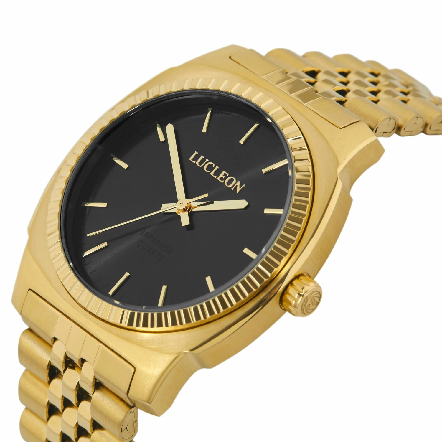 Deals ๐ Lucleon Major | Gold-Tone Minimalist Stainless Steel โ Watch With Black Dial โญ 4 Deals ๐ Lucleon Major | Gold-Tone Minimalist Stainless Steel โ Watch With Black Dial โญ - Image 2