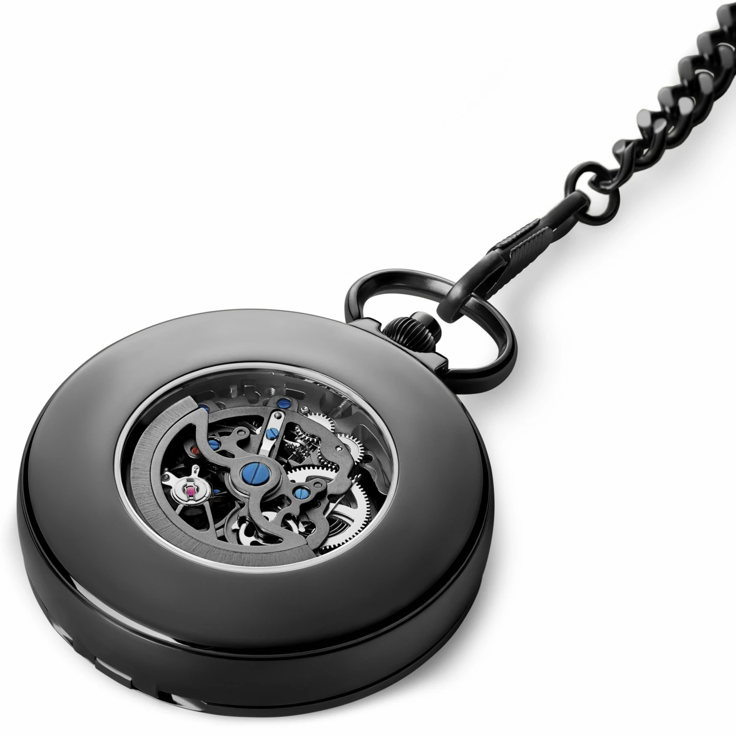 Wholesale π Fawler Easton | Black Automatic Pocket β Watch π 6 Wholesale π Fawler Easton | Black Automatic Pocket β Watch π - Image 4