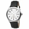 Buy 🔔 Fawler Aviator | Silver-Tone Aviator ⌚ Watch With White Dial & Black Leather Strap 🥰 -WATCHES FOR MEN Sales 7 1 copy 22