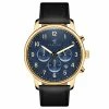 Cheap 🧨 Fawler Pluto | Gold-Tone Chronograph ⌚ Watch With Blue Dial & Black Leather Strap 🎉 -WATCHES FOR MEN Sales 8 1.cbcf8c8d64393e9b3ed31ad538ec2643