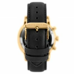 Cheap 🧨 Fawler Pluto | Gold-Tone Chronograph ⌚ Watch With Blue Dial & Black Leather Strap 🎉 -WATCHES FOR MEN Sales 8 3.0f64d45f37cf767bc0f264c37edad37b