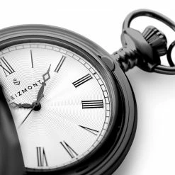 New ⌛ Seizmont Altair | Black Half Hunter Pocket ⌚ Watch 🎉 -WATCHES FOR MEN Sales 9 4zep