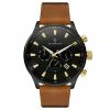 Cheap ❤️ Seizmont Troika II | Black Dual-Time ⌚ Watch With Black Dial & Golden Brown Leather Strap ⭐ 1 Cheap ❤️ Seizmont Troika II | Black Dual-Time ⌚ Watch With Black Dial & Golden Brown Leather Strap ⭐ -WATCHES FOR MEN Sales afuygyj