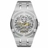Outlet π Arkai Mamut | Silver-Tone Stainless Steel Automatic Skeleton β Watch βοΈ 2 Outlet π Arkai Mamut | Silver-Tone Stainless Steel Automatic Skeleton β Watch βοΈ -WATCHES FOR MEN Sales ajgfiygyi gh 1