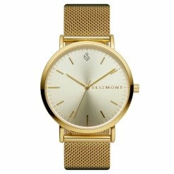 Best reviews of ⭐ Seizmont Moment | Gold-Tone Minimalist 👗 Dress ⌚ Watch With White Dial 💯