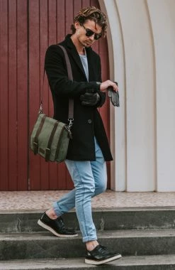 Wholesale 🎁 Lucleon Grover | Black & Pale Yellow Day-Date ⌚ Watch With Black Dial & Black Leather Strap 🧨 -WATCHES FOR MEN Sales billed 3 2 129