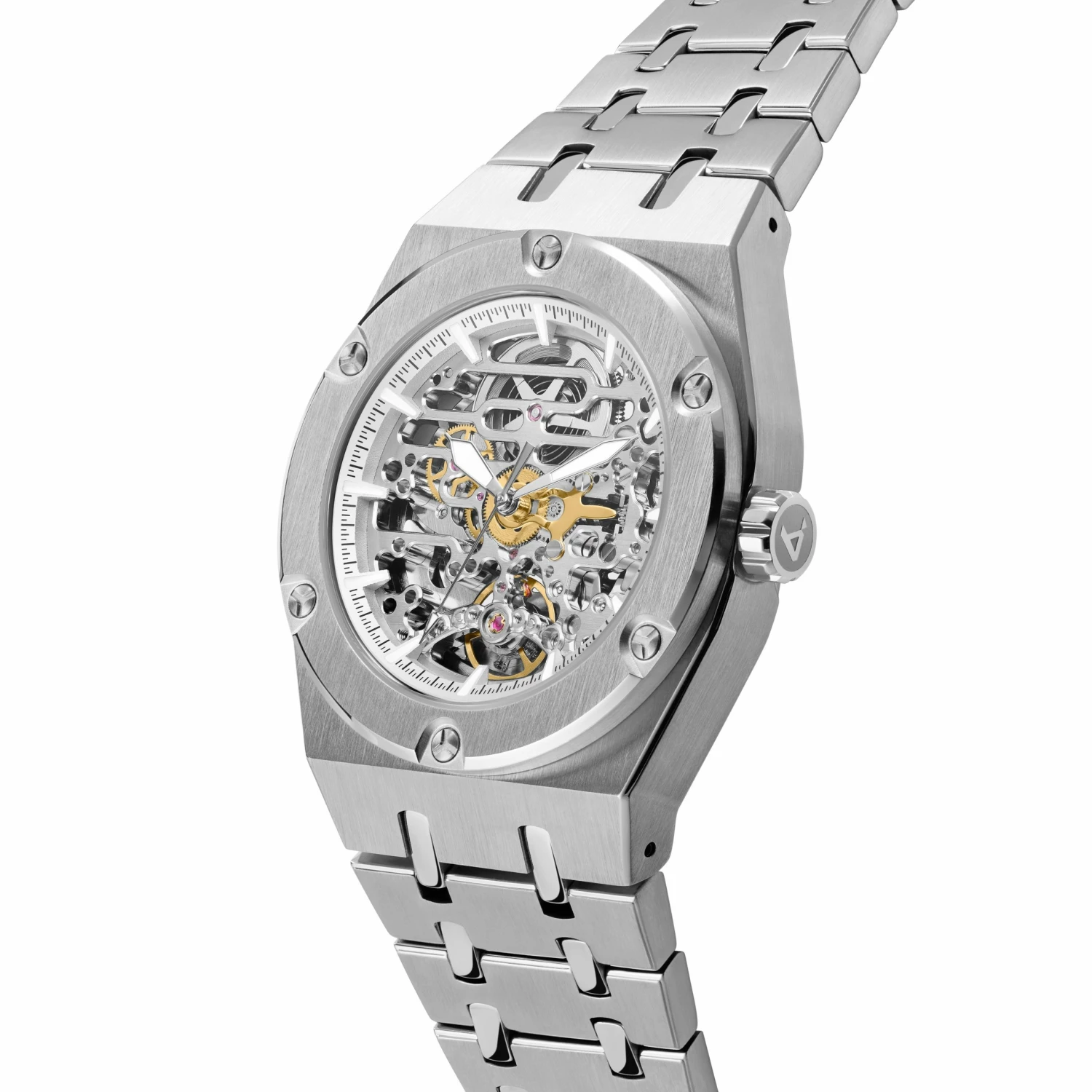 Outlet π Arkai Mamut | Silver-Tone Stainless Steel Automatic Skeleton β Watch βοΈ 4 Outlet π Arkai Mamut | Silver-Tone Stainless Steel Automatic Skeleton β Watch βοΈ - Image 2