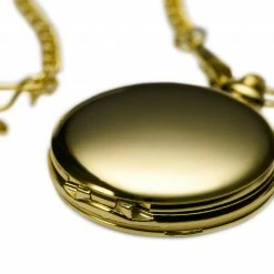 Flash Sale 😀 Montres Carlo Gold-Tone Pocket ⌚ Watch With White Dial 🌟 -WATCHES FOR MEN Sales cbhjftufuy