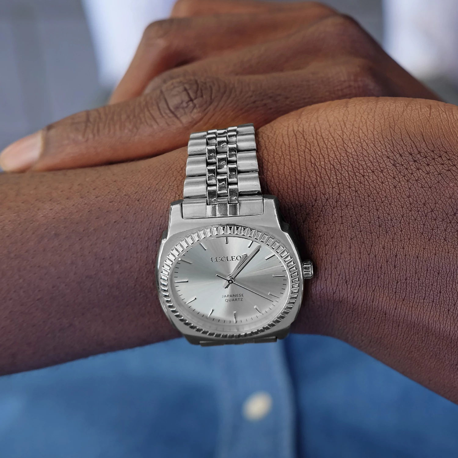 Buy ๐ Lucleon Major | Silver-Tone Minimalist Stainless Steel โ Watch With Silver-Tone Dial ๐ 8 Buy ๐ Lucleon Major | Silver-Tone Minimalist Stainless Steel โ Watch With Silver-Tone Dial ๐ - Image 6