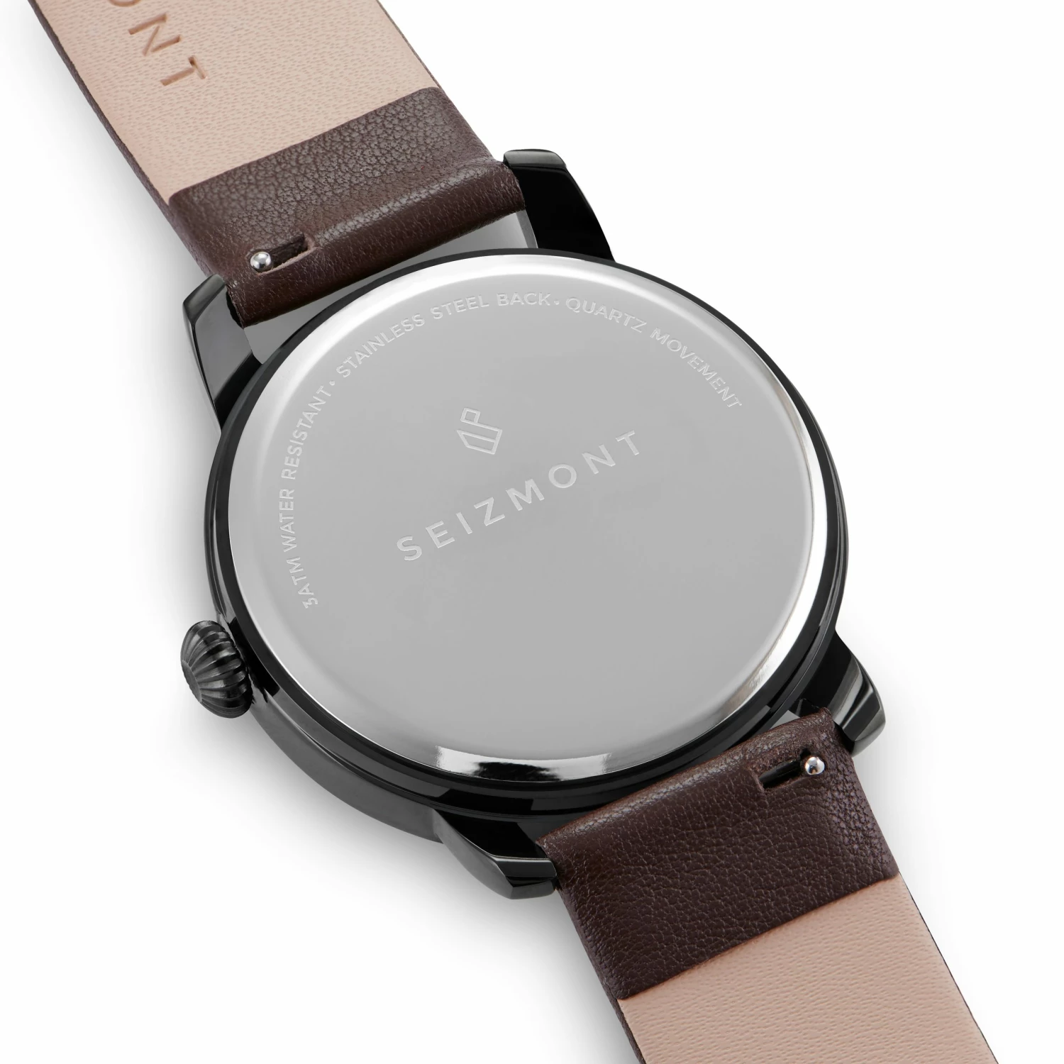 Cheapest ๐ Seizmont Mezzo | Black Minimalist โ Watch With Black Dial & Chocolate Brown Leather Strap ๐ 7 Cheapest ๐ Seizmont Mezzo | Black Minimalist โ Watch With Black Dial & Chocolate Brown Leather Strap ๐ - Image 5
