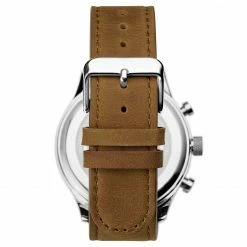 Cheap โ Seizmont Troika II | Silver-Tone Dual-Time โ Watch With White Dial, Silver-Tone Markers & Brown Leather Strap ๐งจ 10 Cheap โ Seizmont Troika II | Silver-Tone Dual-Time โ Watch With White Dial, Silver-Tone Markers & Brown Leather Strap ๐งจ -WATCHES FOR MEN Sales dvugj