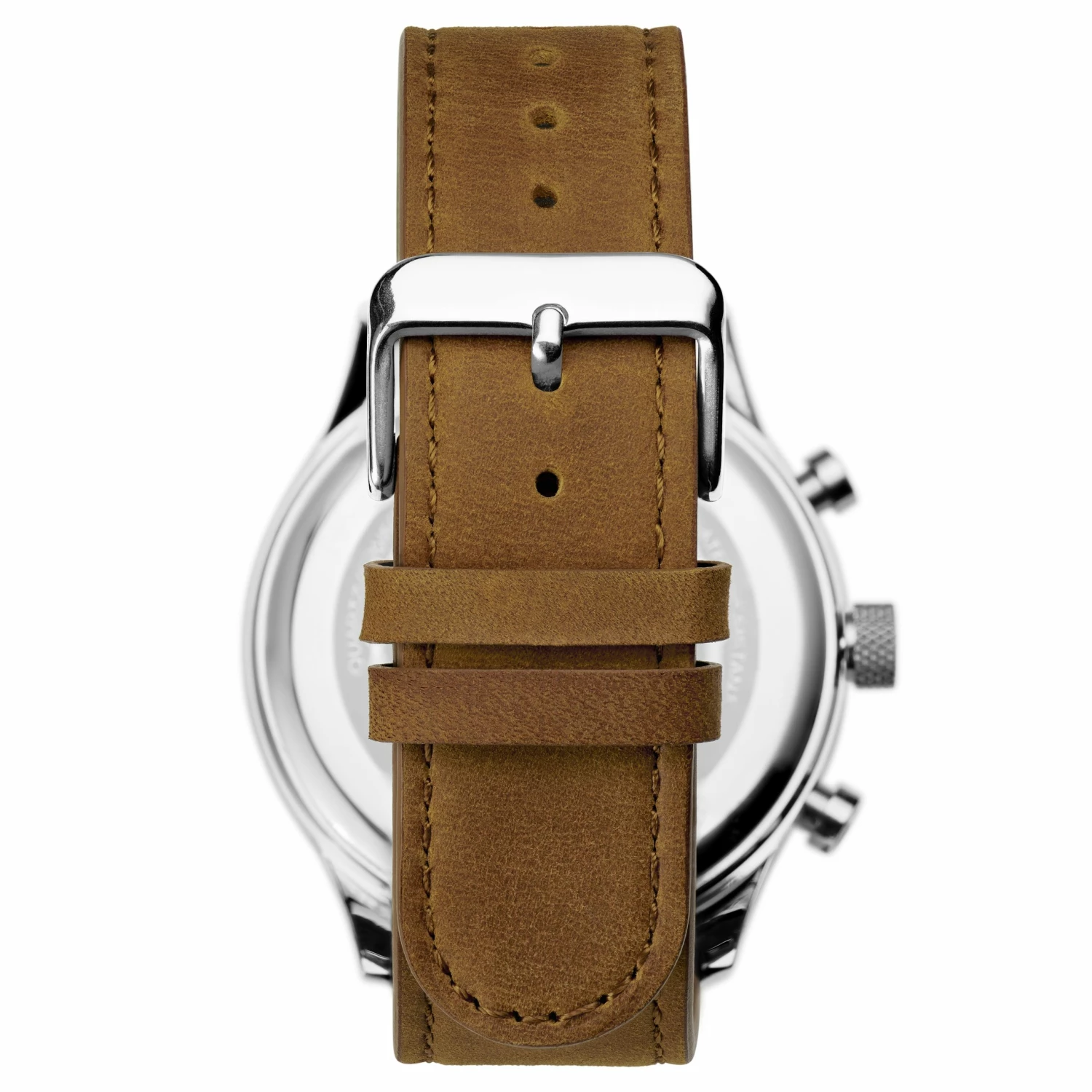 Cheap โ Seizmont Troika II | Silver-Tone Dual-Time โ Watch With White Dial, Silver-Tone Markers & Brown Leather Strap ๐งจ 6 Cheap โ Seizmont Troika II | Silver-Tone Dual-Time โ Watch With White Dial, Silver-Tone Markers & Brown Leather Strap ๐งจ - Image 4