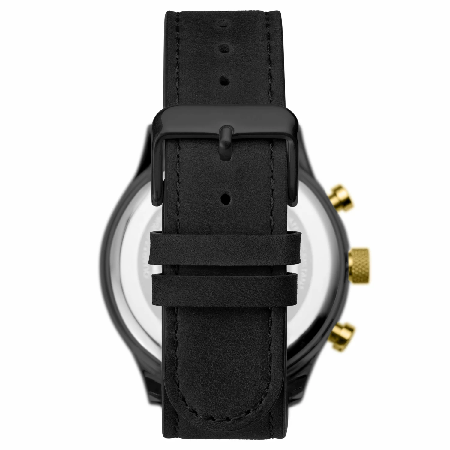 Deals π Seizmont Troika II | Black Dual-Time β Watch With Gold-Tone Dial & Black Leather Strap π 6 Deals π Seizmont Troika II | Black Dual-Time β Watch With Gold-Tone Dial & Black Leather Strap π - Image 4