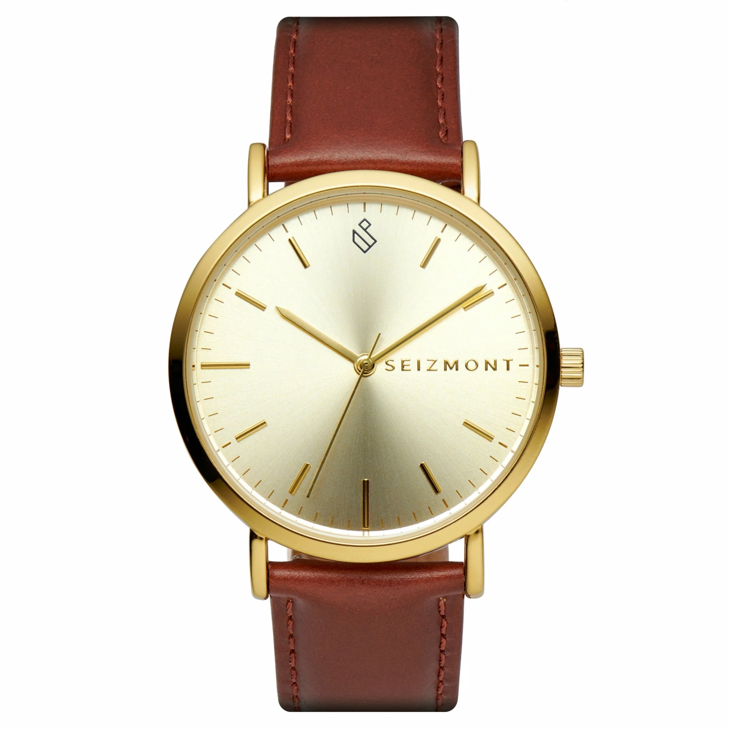 Best deal ๐ Seizmont Moment | Gold-Tone Minimalist ๐ Dress โ Watch With Gold-Tone Dial & Rust Leather Strap ๐ 3 Best deal ๐ Seizmont Moment | Gold-Tone Minimalist ๐ Dress โ Watch With Gold-Tone Dial & Rust Leather Strap ๐