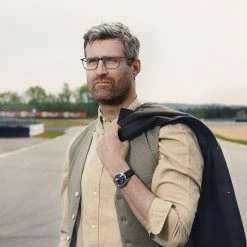 New 💯 Fawler Monterey | White & Green Racing Chronograph Leather ⌚ Watch ✨ -WATCHES FOR MEN Sales fwmr rel watch 1x1 25311 7