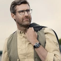 Budget ❤️ Fawler Monterey | White & Yellow Racing Chronograph Leather ⌚ Watch 😀 -WATCHES FOR MEN Sales fwmr rel watch 1x1 25313 5