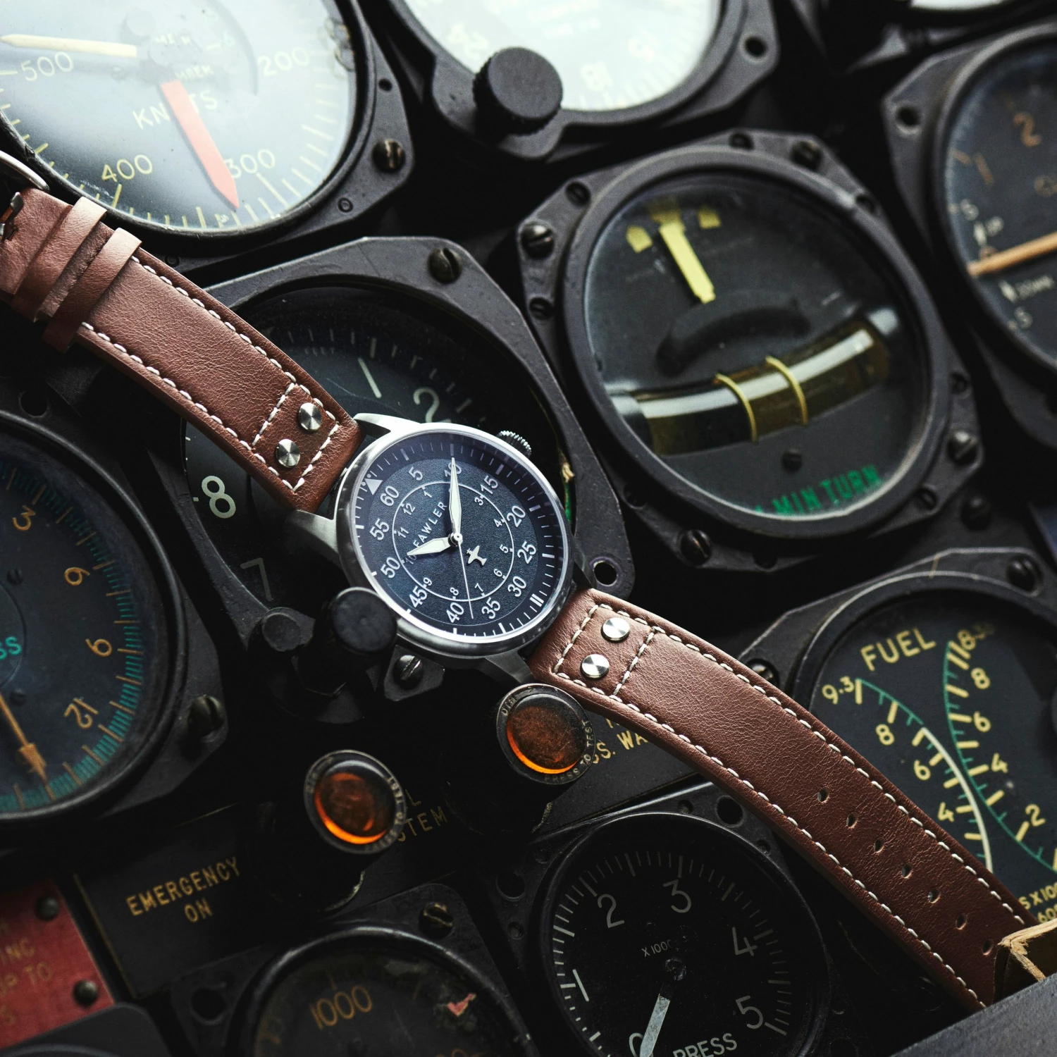 Best Sale βοΈ Fawler Apollo | Blue and Silver-tone Stainless Steel Pilotβs β Watch π 8 Best Sale βοΈ Fawler Apollo | Blue and Silver-tone Stainless Steel Pilotβs β Watch π - Image 6