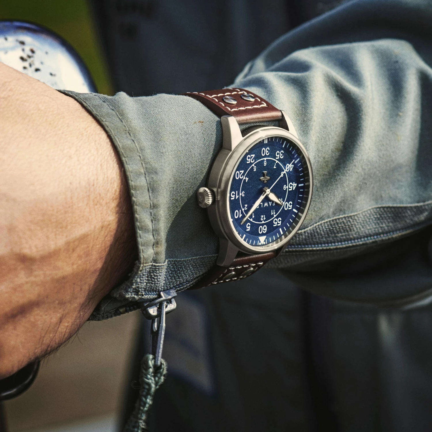 Best Sale βοΈ Fawler Apollo | Blue and Silver-tone Stainless Steel Pilotβs β Watch π 4 Best Sale βοΈ Fawler Apollo | Blue and Silver-tone Stainless Steel Pilotβs β Watch π - Image 2