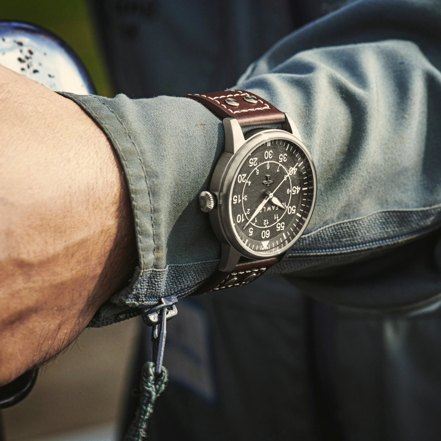 Best Pirce ๐ฅฐ Fawler Apollo | Black and Silver-tone Stainless Steel Pilotโs โ Watch ๐ 4 Best Pirce ๐ฅฐ Fawler Apollo | Black and Silver-tone Stainless Steel Pilotโs โ Watch ๐ - Image 2