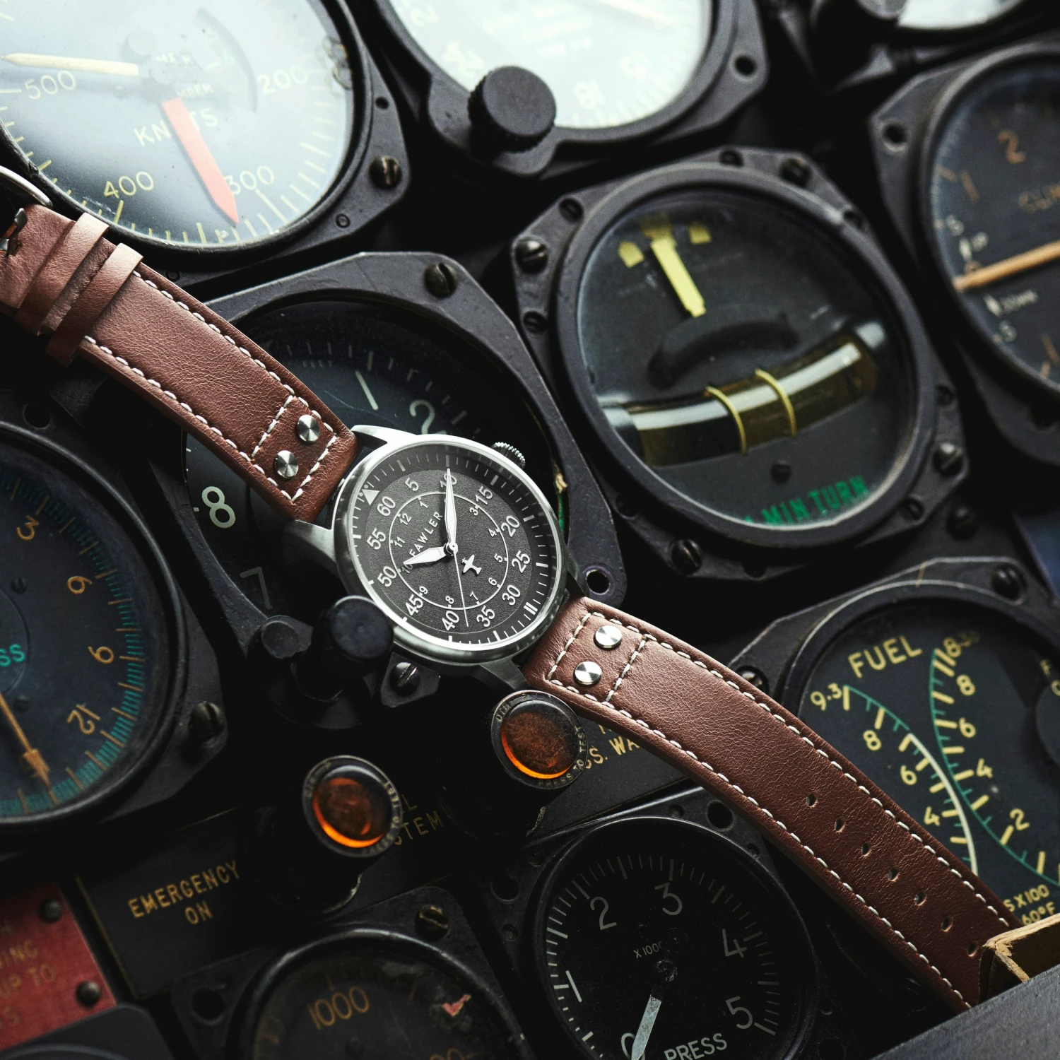 Best Pirce ๐ฅฐ Fawler Apollo | Black and Silver-tone Stainless Steel Pilotโs โ Watch ๐ 8 Best Pirce ๐ฅฐ Fawler Apollo | Black and Silver-tone Stainless Steel Pilotโs โ Watch ๐ - Image 6