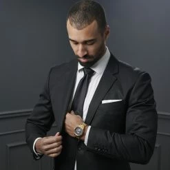 Brand new ✨ Seizmont Phantom | Gold-Tone Stainless Steel Skeleton ⌚ Watch With Black Dial 👏 -WATCHES FOR MEN Sales jwm megashoot watch 1.3 20578