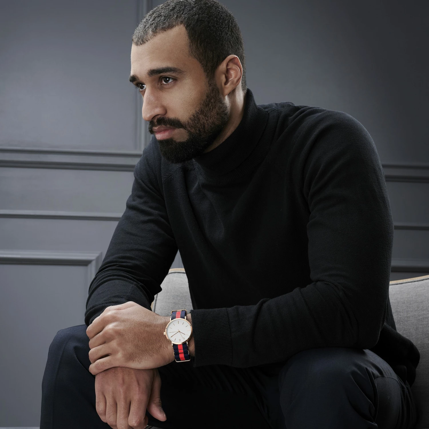 Best Pirce โค๏ธ Seizmont Moment | Rose Gold-Tone Minimalist ๐ Dress โ Watch With White Dial & Blue & Red Striped Nylon Strap ๐ 6 Best Pirce โค๏ธ Seizmont Moment | Rose Gold-Tone Minimalist ๐ Dress โ Watch With White Dial & Blue & Red Striped Nylon Strap ๐ - Image 4