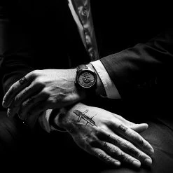 Promo 💯 Lucleon Memento Mori | Black & Gunmetal Skull ⌚ Watch With Black Leather Strap 😉 -WATCHES FOR MEN Sales jwm mmcc colection memento mori bj rn valentin 22042 1x1 5 3