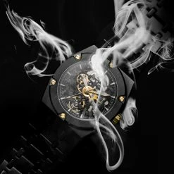 Deals ๐ฅ Arkai Mamut | Black Stainless Steel Automatic Skeleton โ Watch With Gold Movement โ 10 Deals ๐ฅ Arkai Mamut | Black Stainless Steel Automatic Skeleton โ Watch With Gold Movement โ -WATCHES FOR MEN Sales jwm mwcl ig 1x1 arkai watch black 23541 1 1 1