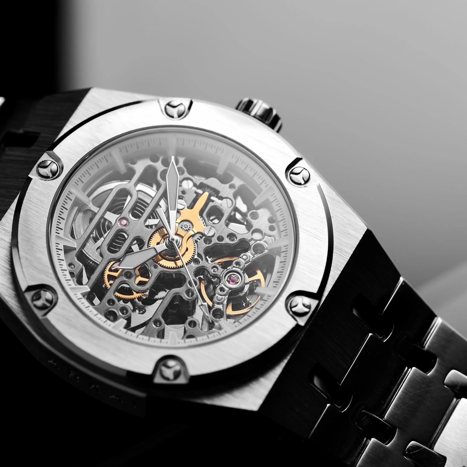 Outlet π Arkai Mamut | Silver-Tone Stainless Steel Automatic Skeleton β Watch βοΈ 7 Outlet π Arkai Mamut | Silver-Tone Stainless Steel Automatic Skeleton β Watch βοΈ - Image 5