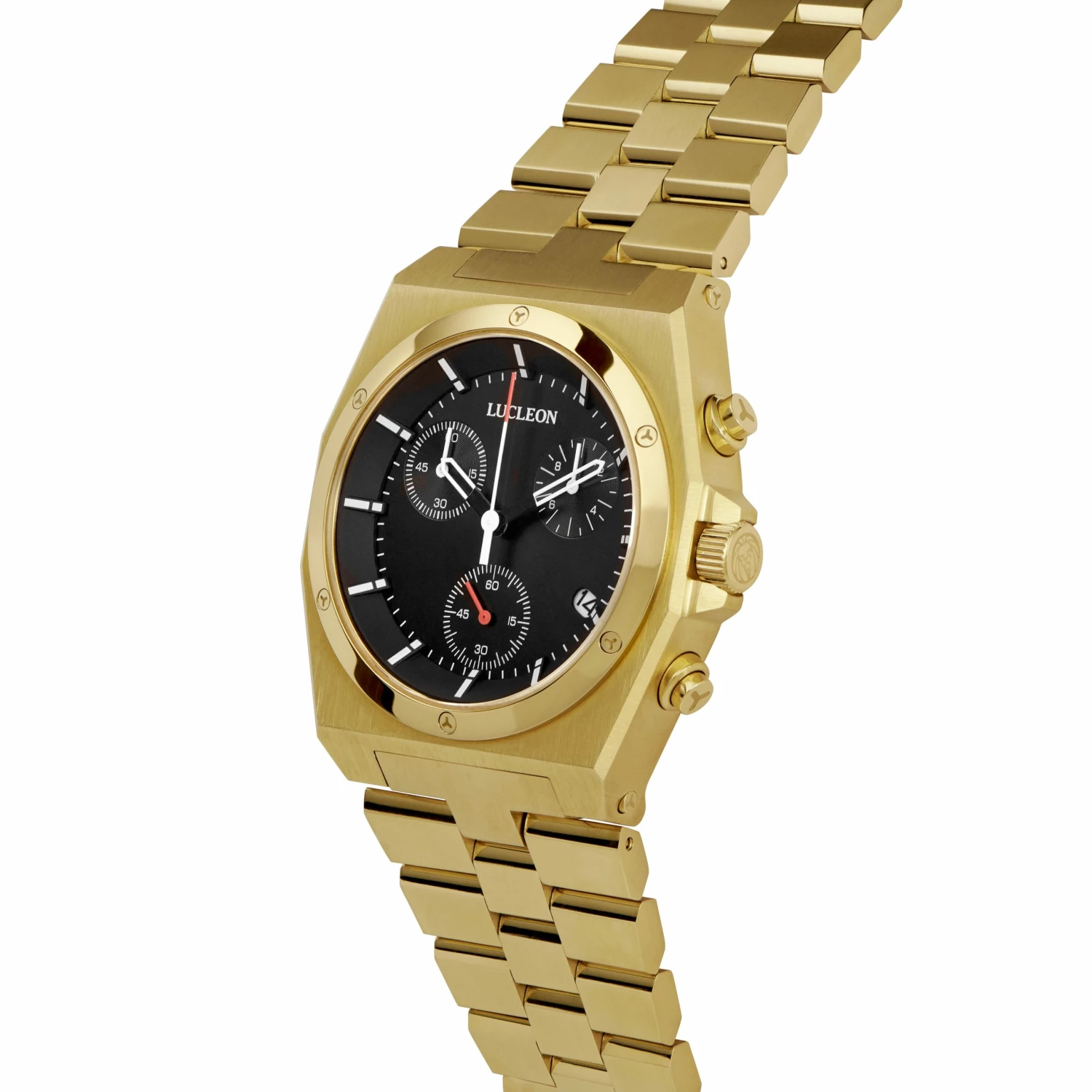 Cheapest π Lucleon Ray | Gold-Tone Stainless Steel Chronograph β Watch With Black Dial π 4 Cheapest π Lucleon Ray | Gold-Tone Stainless Steel Chronograph β Watch With Black Dial π - Image 2