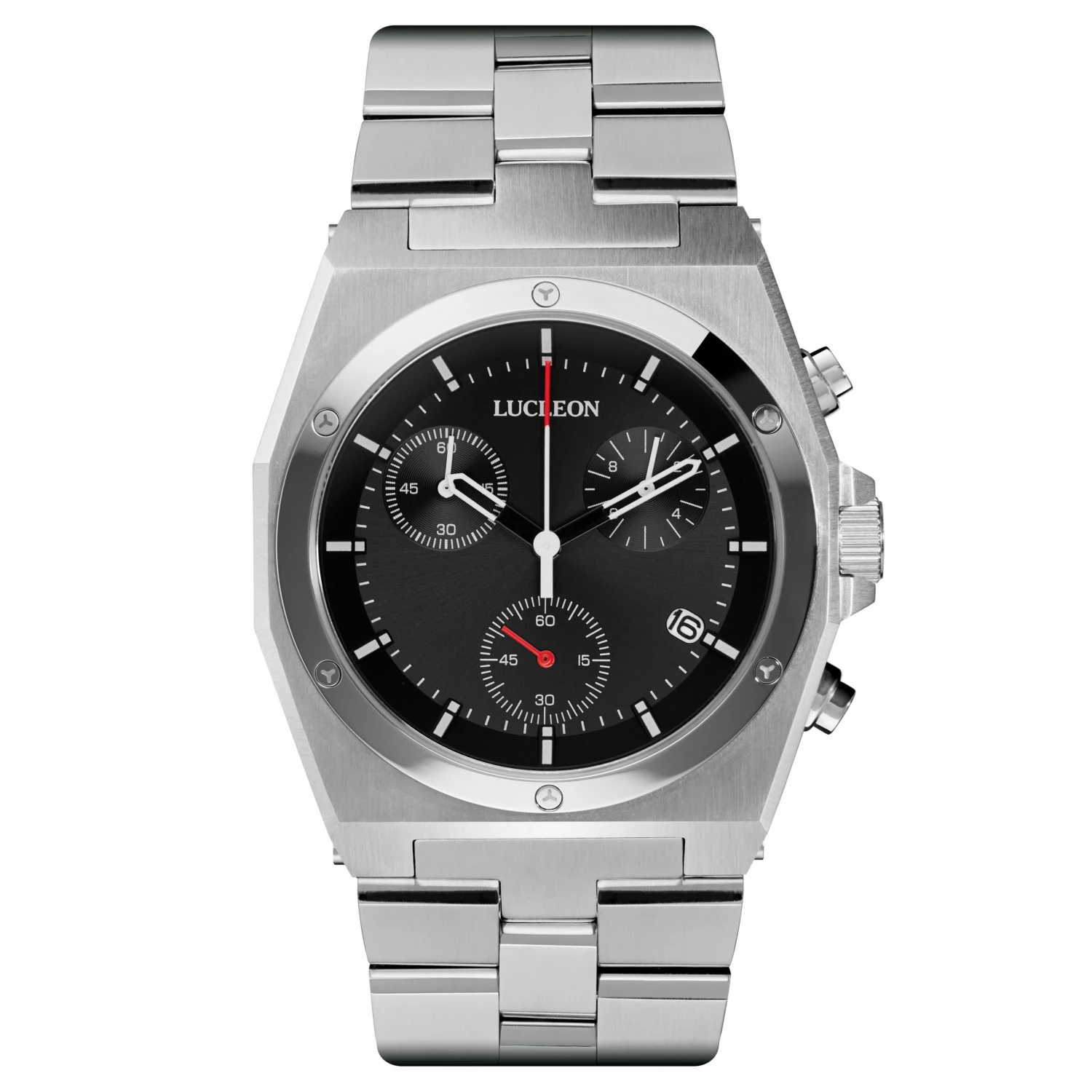 Best reviews of β Lucleon Ray | Silver-Tone Stainless Steel Chronograph β Watch With Black Dial π 3 Best reviews of β Lucleon Ray | Silver-Tone Stainless Steel Chronograph β Watch With Black Dial π