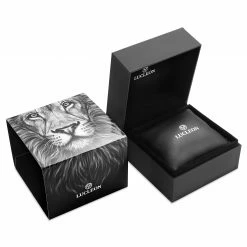 Best deal 💯 Lucleon Grover | Black & Gold-Tone Day-Date ⌚ Watch With Black Dial & Black Leather Strap 🎉 -WATCHES FOR MEN Sales lucwbox 17