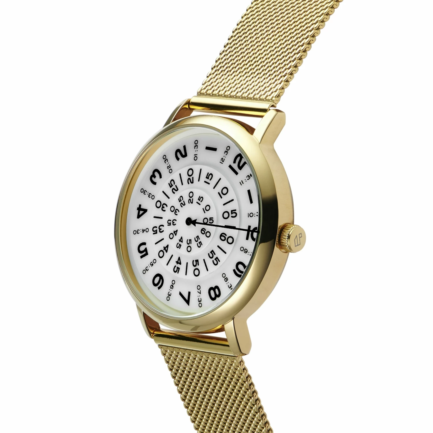 Outlet 𧨠Seizmont Ambitio | Gold-Tone β Watch With White Rotating Dial & Stainless Steel Mesh Strap π 4 Outlet 𧨠Seizmont Ambitio | Gold-Tone β Watch With White Rotating Dial & Stainless Steel Mesh Strap π - Image 2