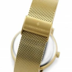 Outlet 𧨠Seizmont Ambitio | Gold-Tone β Watch With White Rotating Dial & Stainless Steel Mesh Strap π 9 Outlet 𧨠Seizmont Ambitio | Gold-Tone β Watch With White Rotating Dial & Stainless Steel Mesh Strap π -WATCHES FOR MEN Sales maaa