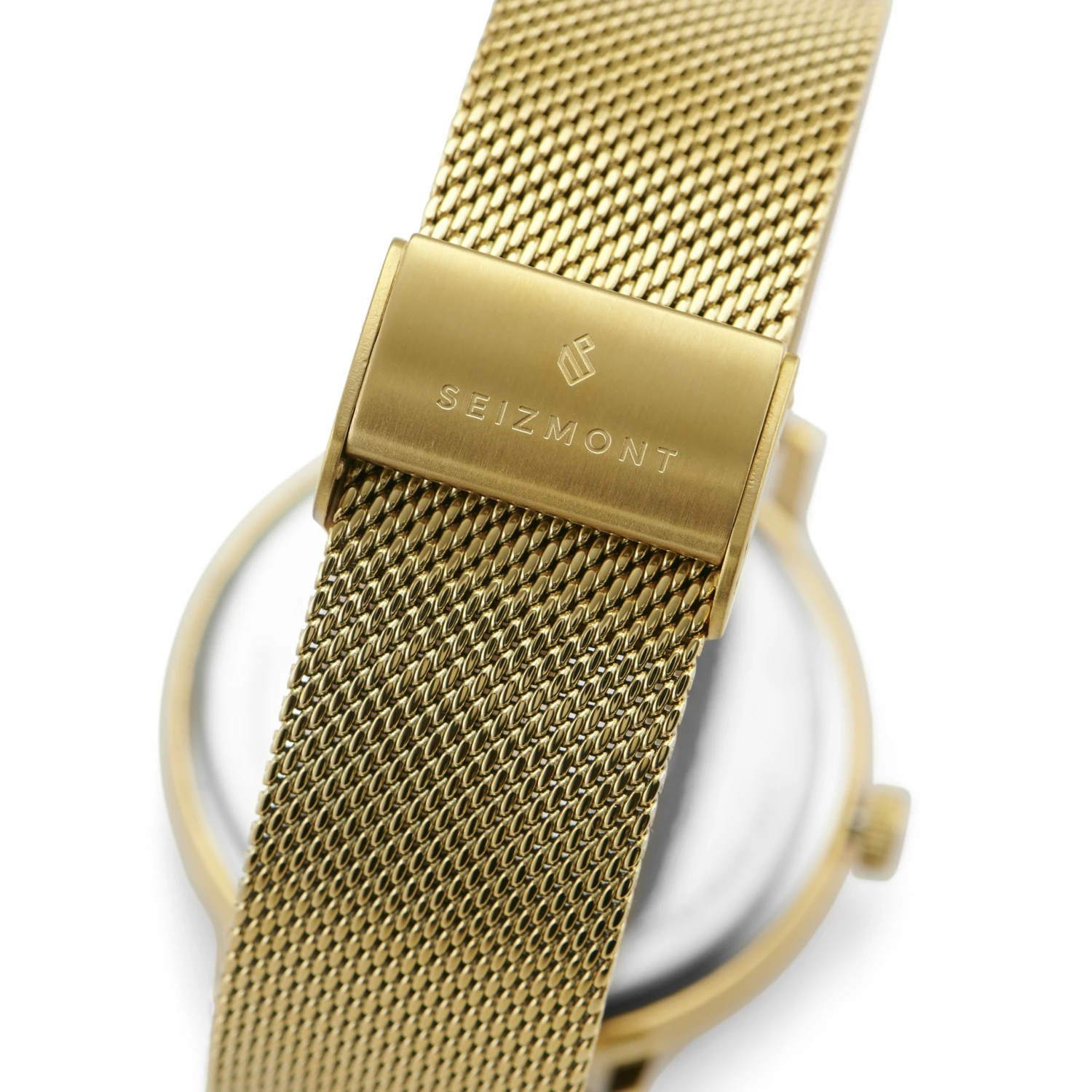 Outlet 𧨠Seizmont Ambitio | Gold-Tone β Watch With White Rotating Dial & Stainless Steel Mesh Strap π 5 Outlet 𧨠Seizmont Ambitio | Gold-Tone β Watch With White Rotating Dial & Stainless Steel Mesh Strap π - Image 3