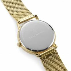 Outlet 𧨠Seizmont Ambitio | Gold-Tone β Watch With White Rotating Dial & Stainless Steel Mesh Strap π 10 Outlet 𧨠Seizmont Ambitio | Gold-Tone β Watch With White Rotating Dial & Stainless Steel Mesh Strap π -WATCHES FOR MEN Sales maaaa