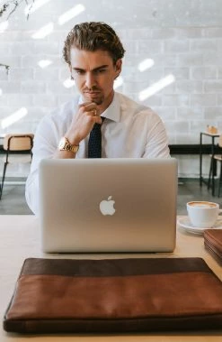 Wholesale 👍 Lucleon Grover | Gold-Tone Stainless Steel Day-Date ⌚ Watch With Gold-Tone Dial ⌛ -WATCHES FOR MEN Sales man in shirt with laptop and accessories