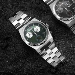 Brand new ⭐ Lucleon Ray | Silver-Tone Stainless Steel Chronograph ⌚ Watch With Green Dial ✔️ 11 Brand new ⭐ Lucleon Ray | Silver-Tone Stainless Steel Chronograph ⌚ Watch With Green Dial ✔️ -WATCHES FOR MEN Sales rel ig lucleon chronograph watch 21842