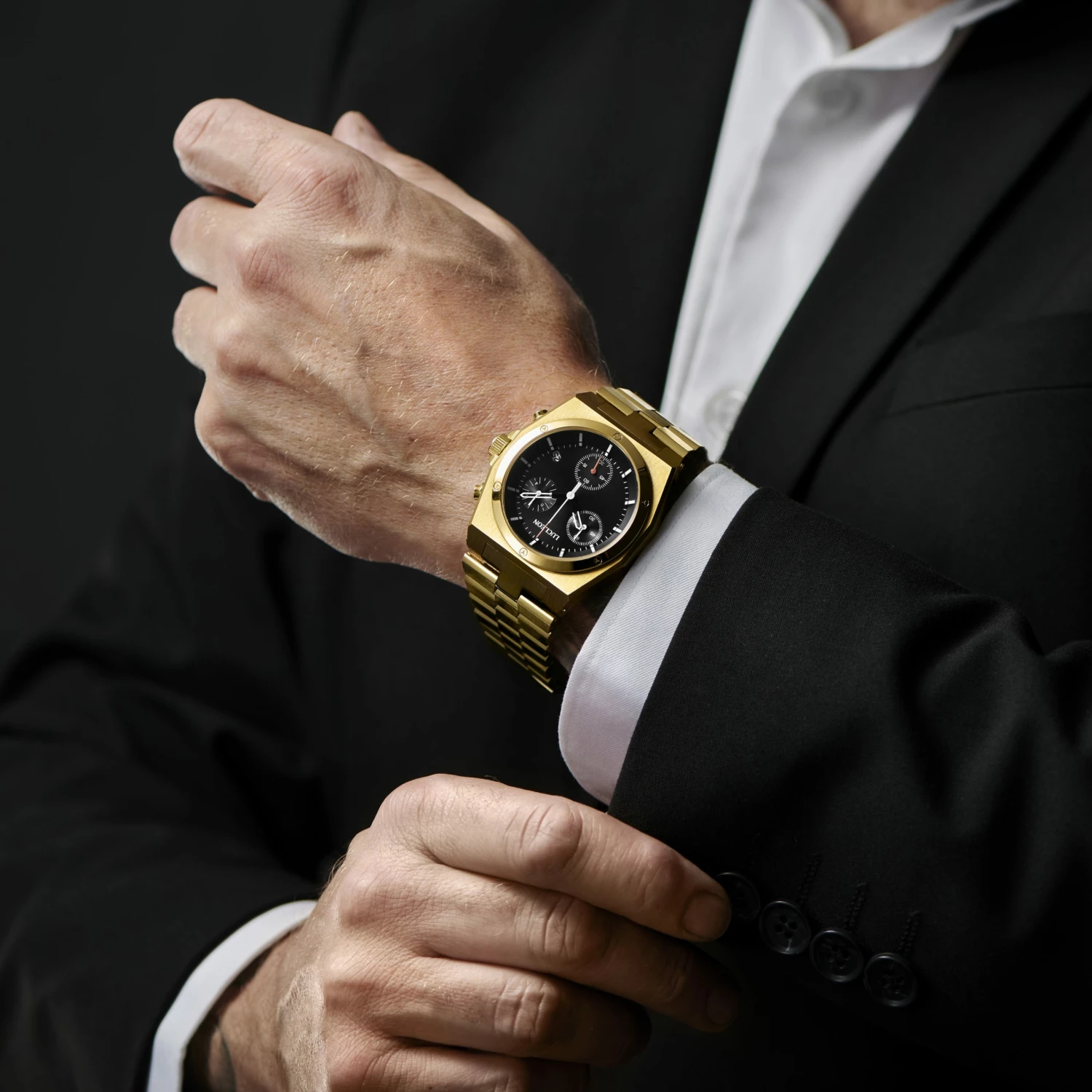 Cheapest π Lucleon Ray | Gold-Tone Stainless Steel Chronograph β Watch With Black Dial π 5 Cheapest π Lucleon Ray | Gold-Tone Stainless Steel Chronograph β Watch With Black Dial π - Image 3