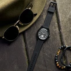 Flash Sale 😀 Arkai Mond | Limited Edition Black Stainless Steel Meteorite ⌚ Watch ⌛ -WATCHES FOR MEN Sales rel rst mond watch xxx limited nathangw 1x1 d 26304