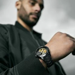 Best Pirce 😉 Seizmont Dante II | Black Stainless Steel Skeleton ⌚ Watch With Black Dial & Gold-Tone Movement ❤️ 12 Best Pirce 😉 Seizmont Dante II | Black Stainless Steel Skeleton ⌚ Watch With Black Dial & Gold-Tone Movement ❤️ -WATCHES FOR MEN Sales rel szdii 1x1 24810 4 4