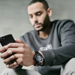 Best deal 🥰 Seizmont Dante II | Black Stainless Steel Skeleton ⌚ Watch With Blue Dial 💯 -WATCHES FOR MEN Sales rel szdii 1x1 24812 1 1