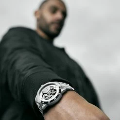 Best Sale 🎉 Seizmont Dante II | Silver-Tone Stainless Steel Skeleton ⌚ Watch With Silver-Tone Dial ✨ -WATCHES FOR MEN Sales rel szdii 1x1 24815 4 1