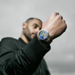 Outlet 🔥 Seizmont Dante II | Gold-Tone & Silver-Tone Stainless Steel Skeleton ⌚ Watch With Blue Dial 😀 -WATCHES FOR MEN Sales rel szdii 1x1 24816 1