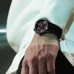 Best deal ⭐ Seizmont Monza | Black & Red Stainless Steel Racing ⌚ Watch With Black Dial 🎉 -WATCHES FOR MEN Sales rst drop 13 sz monza watch extrastrap blackred michael 24989 1x1 3