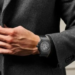 Best Sale 🎁 Arkai Mateo | Gunmetal Stainless Steel Automatic Skeleton ⌚ Watch Silver-Tone Movement 🌟 -WATCHES FOR MEN Sales rst megashoot 0 3 mateowatch black22384 bjarkejohansen 2
