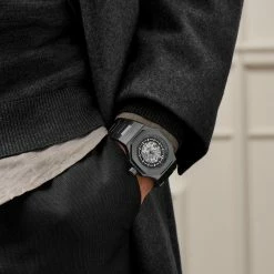 Best Sale 🎁 Arkai Mateo | Gunmetal Stainless Steel Automatic Skeleton ⌚ Watch Silver-Tone Movement 🌟 -WATCHES FOR MEN Sales rst megashoot 0 3 mateowatch black22384 bjarkejohansen 2b