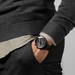 Coupon 💯 Seizmont Parva | Black Chronograph ⌚ Watch With Black & Red Dial & Black Leather Strap 🎉 -WATCHES FOR MEN Sales rst megashoot 0 3 parvawatch blackred22022 bjarkejohansen 2