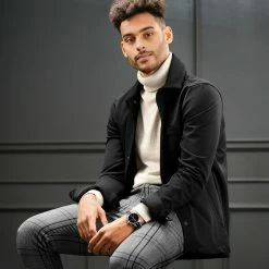 Flash Sale ✔️ Lucleon Kellan | Silver-Tone & Black Stainless Steel Dual-Time ⌚ Watch With Black Dial 🎁 -WATCHES FOR MEN Sales rst megashoot 3 0 watch 22161 nathanwilliams 1